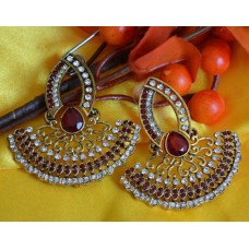 High Ended Designer Earrings in Antique Gold base